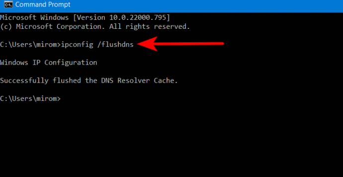 DNS server not responding - Flush DNS cache