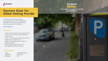 Payment Kiosk For Global Parking Provider
