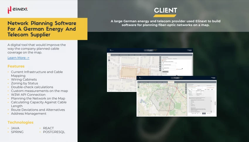 Network Planning Software For A German Energy And Telecom Supplier Network Planning Software For A German Energy And Telecom Supplier
