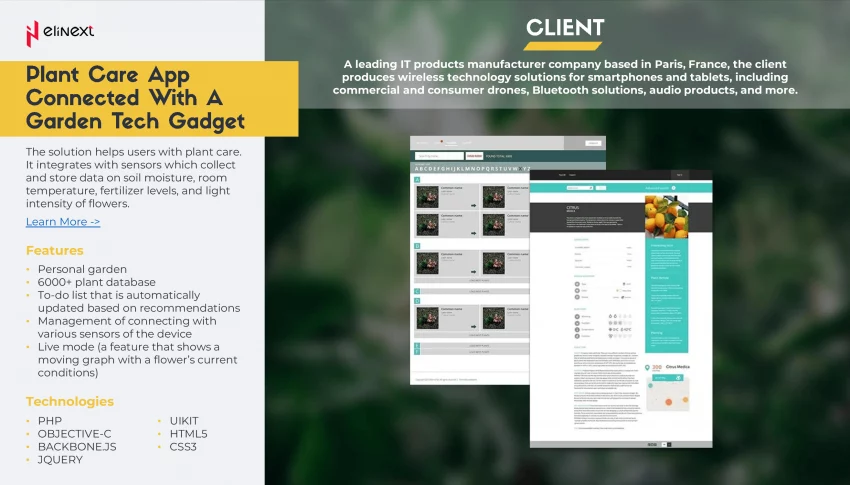 Plant Care App Connected With A Garden Tech Gadget Plant Care App Connected With A Garden Tech Gadget