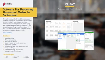 Software For Processing Restaurant Orders In Switzerland