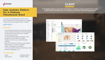 Sales Analytics Platform For A Chainsaw Manufacturer Brand