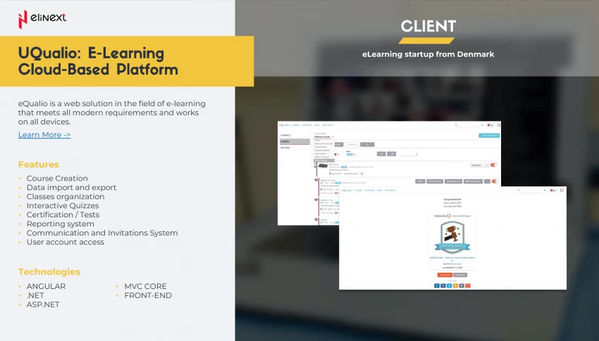 UQualio E-Learning Cloud-Based Platform UQualio E-Learning Cloud-Based Platform